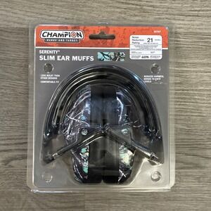 1 pair of Champion 55707 Serenity Slim Ear Muff, Clam 21NRR Factory New Package